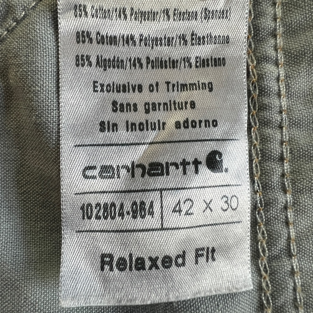 Carhartt Men's Relaxed Fit Straight Leg Jeans Size: 42 - Picture 9 of 10